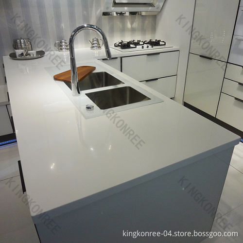 Prefab Man-Made White Quartz Stone Kitchen Countertop for Kitchenroom